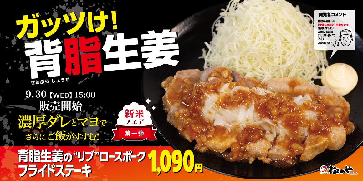 ¥1,090 Deal: Matsunoya Brings Back Pork Fried Steak Set in Japan