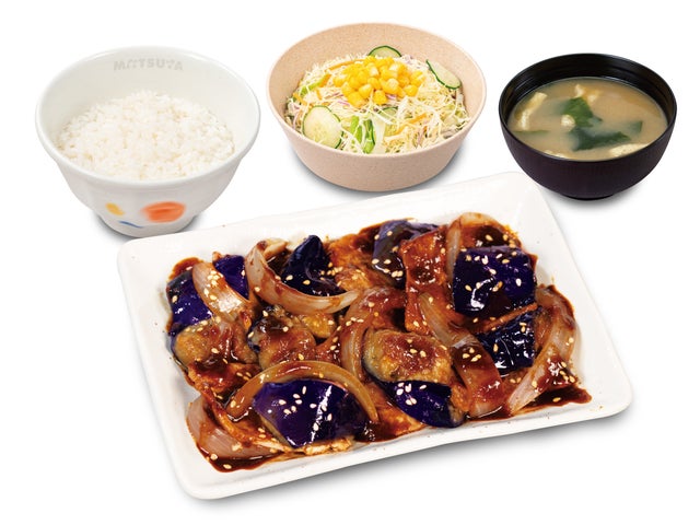 Matsuya Brings Back Pork & Eggplant Spicy Miso Set Meal in Japan September 8