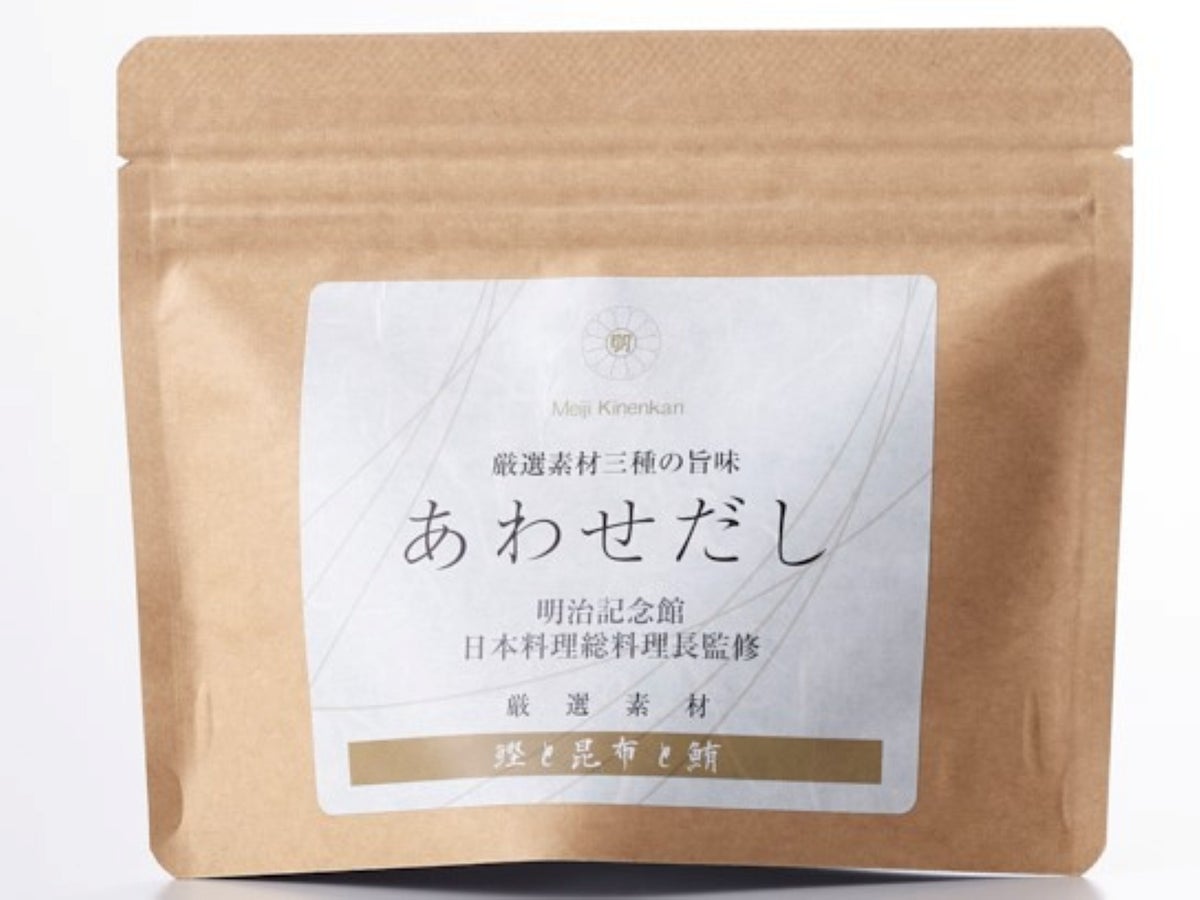 Early booking benefit (until 10/31): Original Meiji Kinenkan Japanese-style Dashi/awase Dashi Pack.