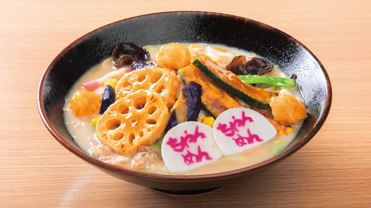 Autumn Vegetable Abundant Chanmen — ¥1,080 (tax included ¥1,188)