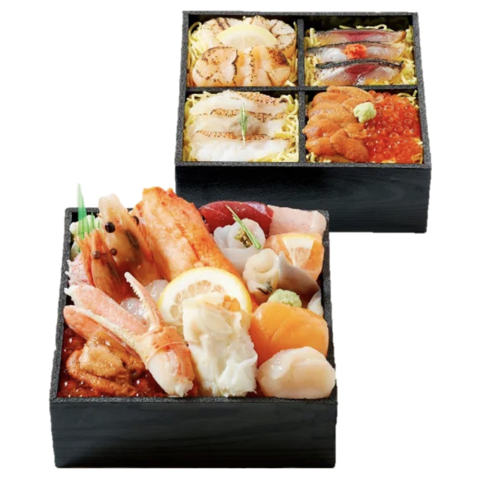 Ryubin Sushi's Luxurious Two-Tier Bento - ¥9,720 (tax included), limited to 30 boxes daily