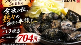 ¥704 Half-Price Barayaki at Nihonichi in Osaka