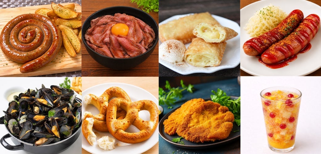 *Menu items shown are just examples.