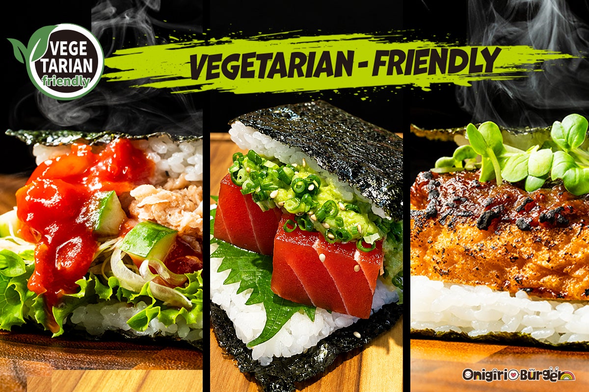 OnigiriBurger Debuts 3 Vegetarian-Friendly Onigiri Burgers at Kansai Airport, Japan