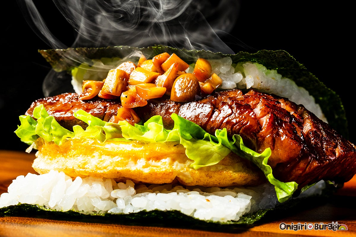 Samurai Kobe Beef Steak Onigiri Burger