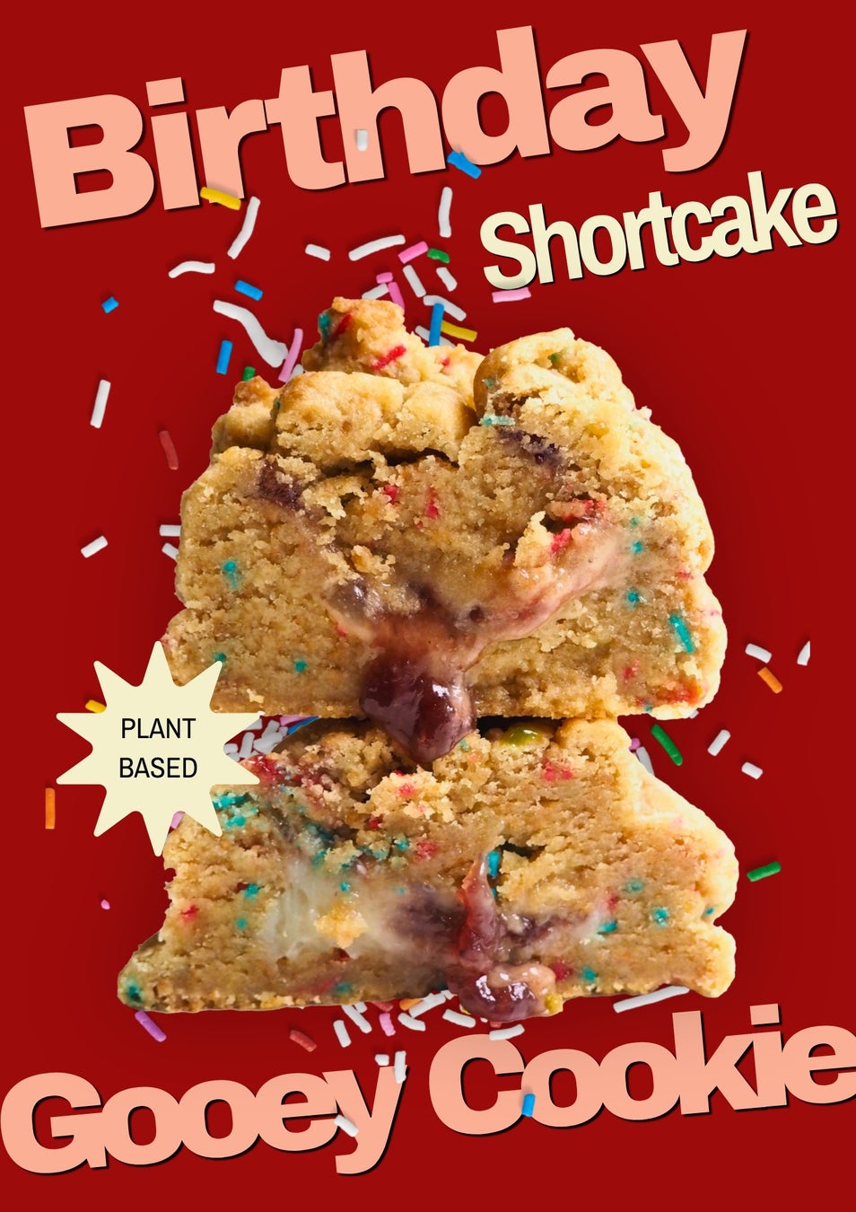 Birthday Shortcake Gooey Cookie