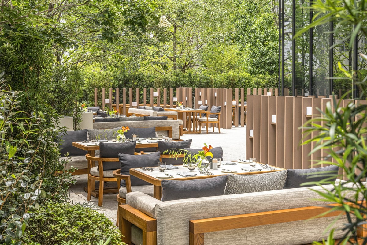 Jardin's Terrace Space at the All-day French Bistro