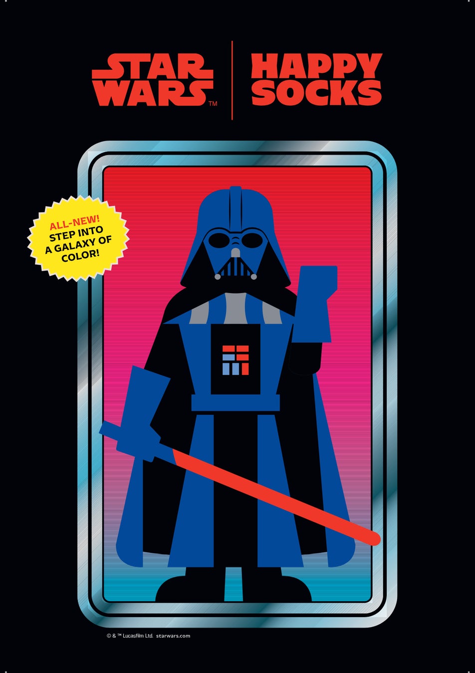 ¥2,200 STAR WARS Crew Socks Launch at Happy Socks in Japan