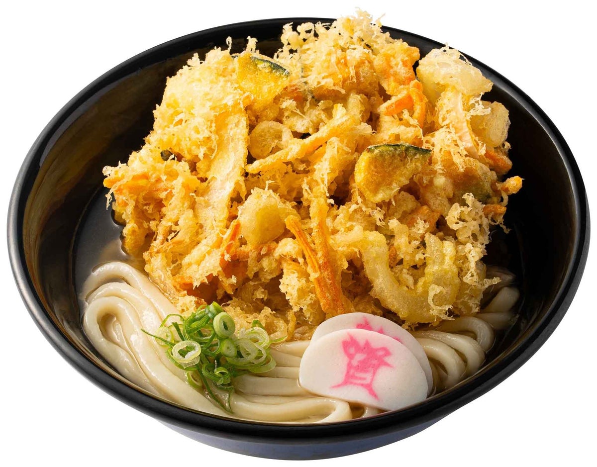 Jumbo Vegetable Kakiage Tempura Udon — ¥690 (tax included)