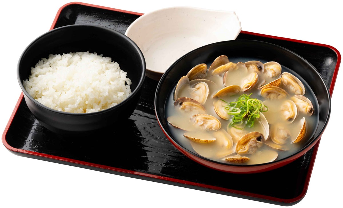 Standard Menu: Shellfish Soup with Large Shellfish Soup and Medium Rice — ¥591 (tax included)