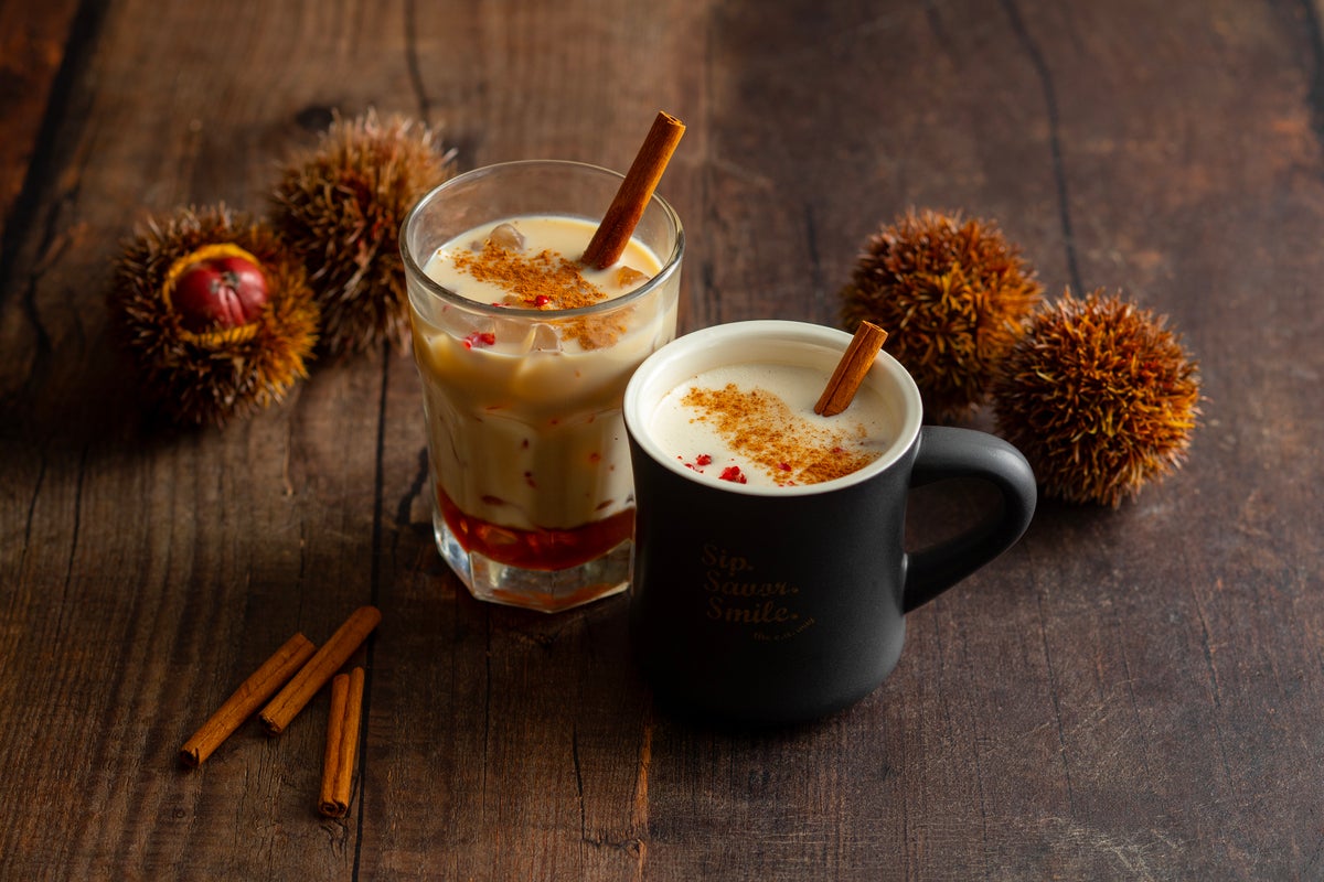 E-A Gran (Sunshine 60 Building 1F) Japanese Chestnut Chai Tea Latte — ¥790 (tax included)