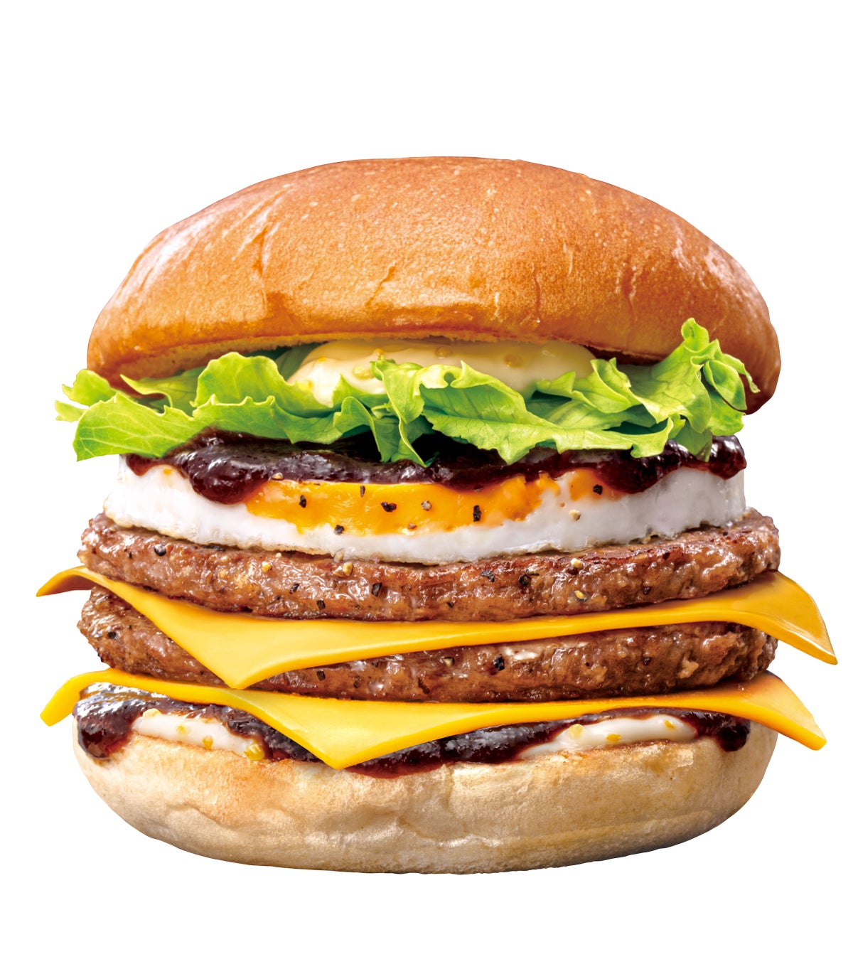 ¥870 Triple Tsukimi Cheese Burger Arrives at Zetteria Across Japan