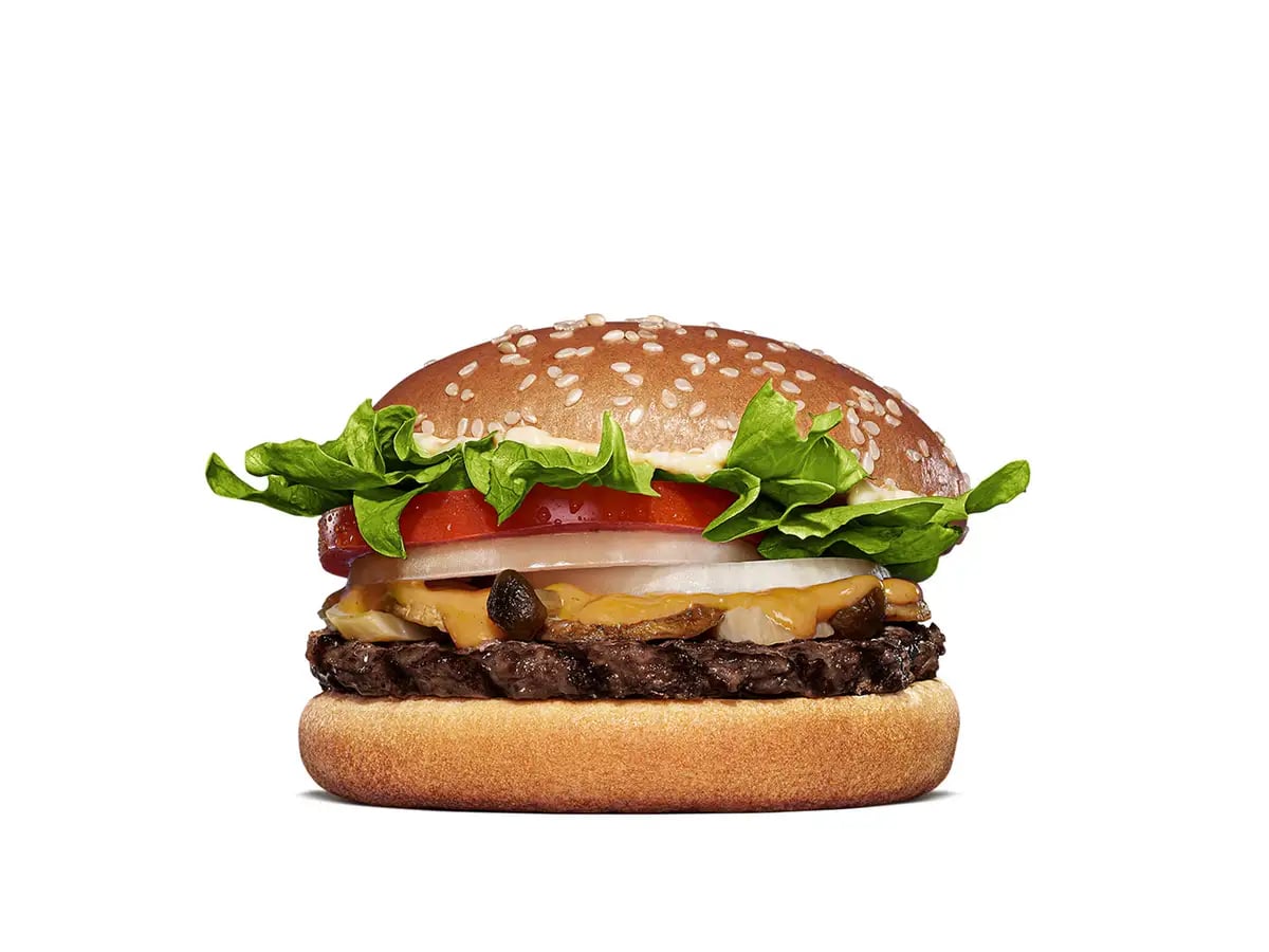 Product Name: Autumn Special Mushroom Whopper® Jr. Released on October 23, 2026 (Fri) - ¥590 (tax included) for single, ¥890 (tax included) for set