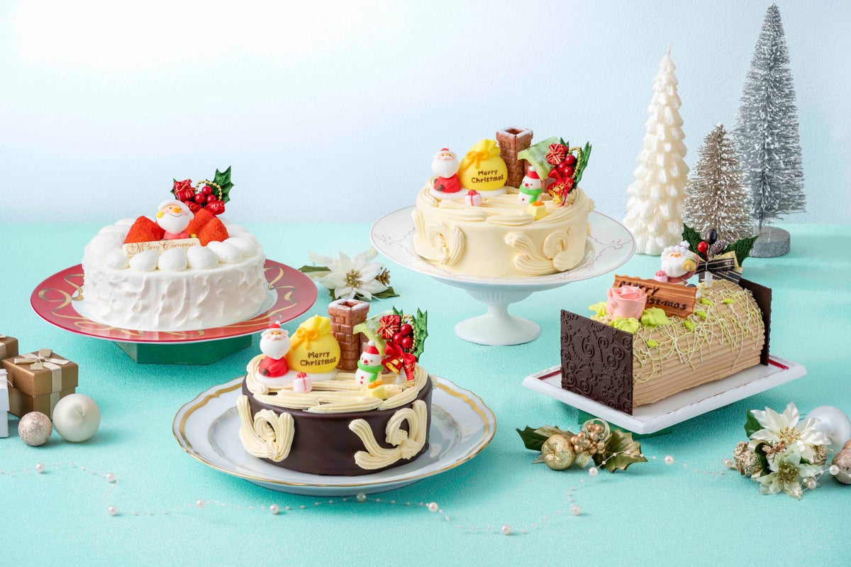 (From the left) Frase Noel, Marquis Chocolat, Classic Butter Noel, Bûche de Noël Mocha *The photo shows a size 5. Decorations vary by size. Decorations may change.