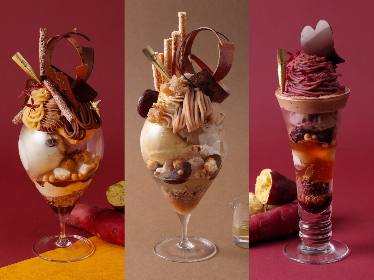 Berry Peach Sherbet Parfait — ¥3,608 (tax included)
