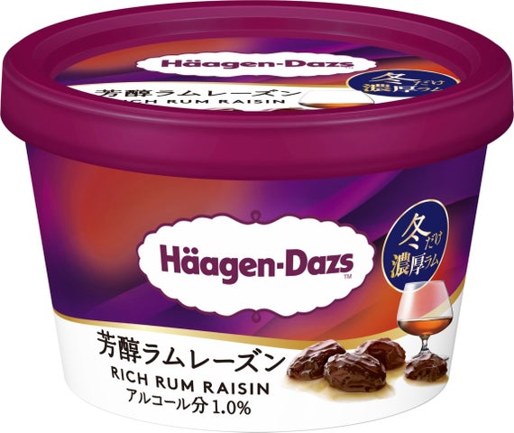 Haagen-Dazs Launches Winter Rich Rum Raisin Mini Cup in Japan From October 6