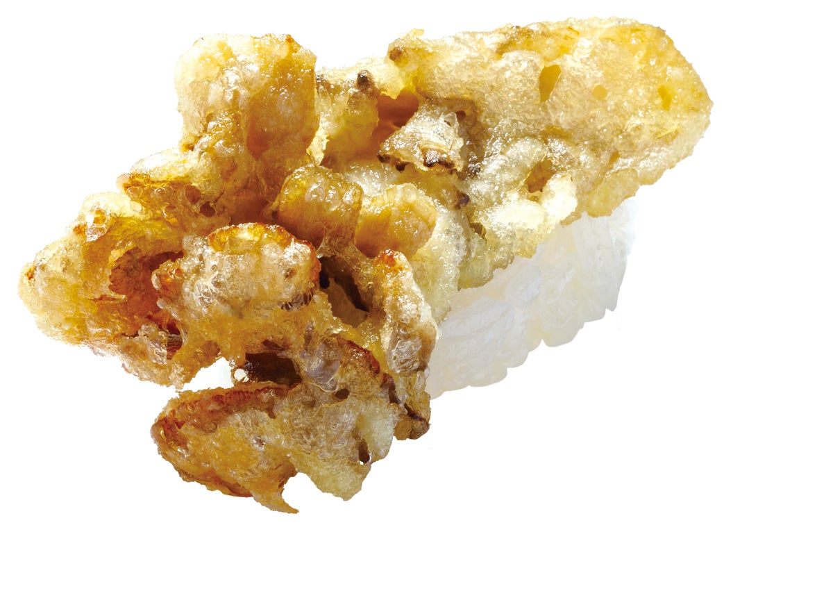 Domestic maitake tempura nigiri ¥100 (tax included ¥110). Available until October 26 (Monday).