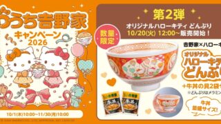 Hello Kitty x Yoshinoya Bowl Set — ¥4,180 in Japan From October 20
