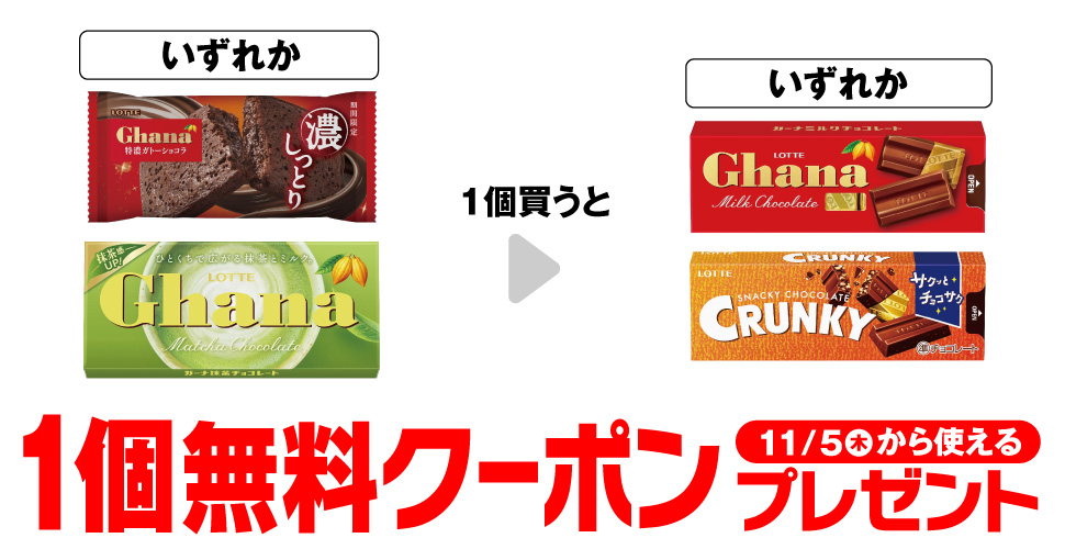 Lotte Ghana 特濃ガトーショコラ / Lotte Ghana 抹茶チョコレート