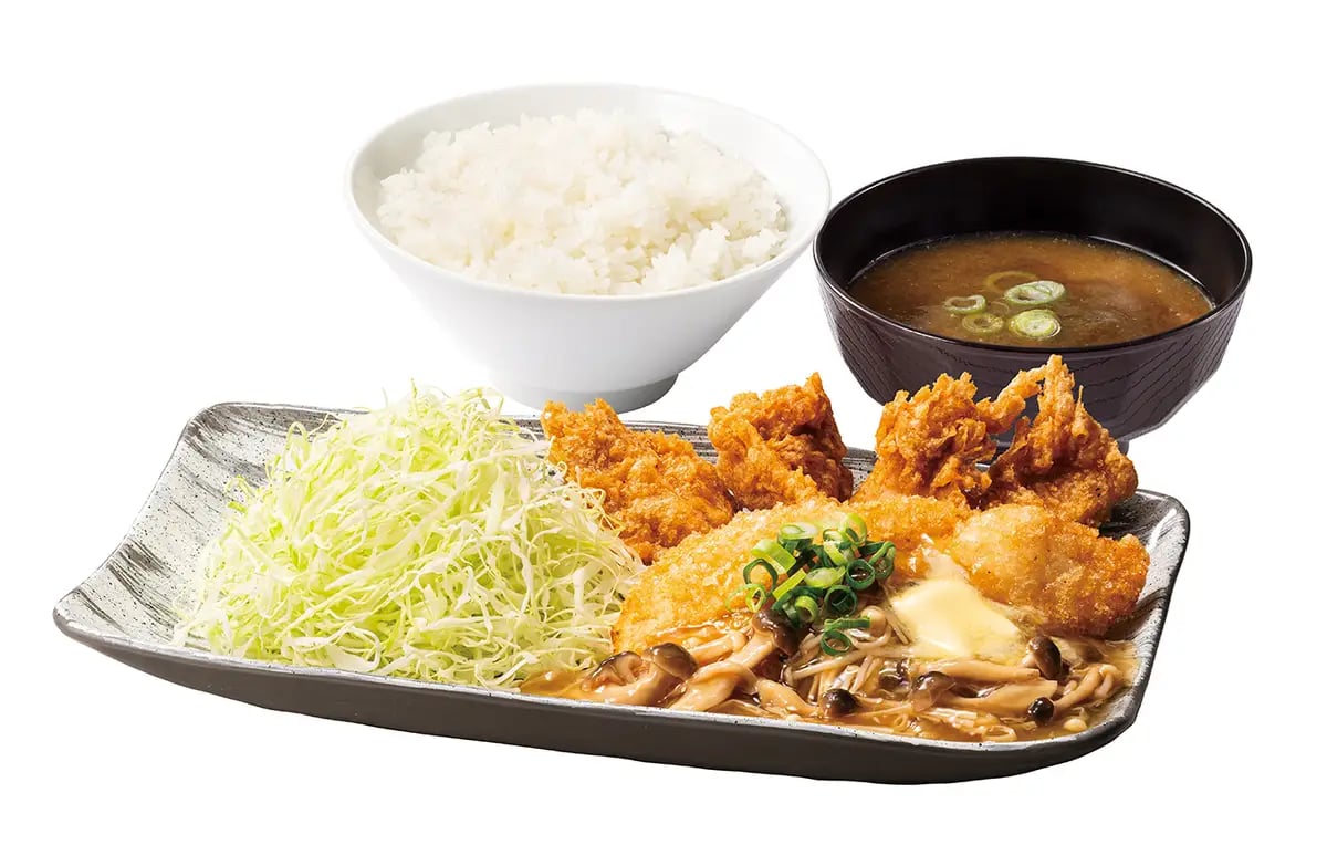 Karayama Launches Mushroom Butter Ankake Set Meal in Japan From October 23