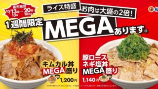 2x Meat Returns to Matsuya Across Japan With MEGA Mori Bowls From October 13