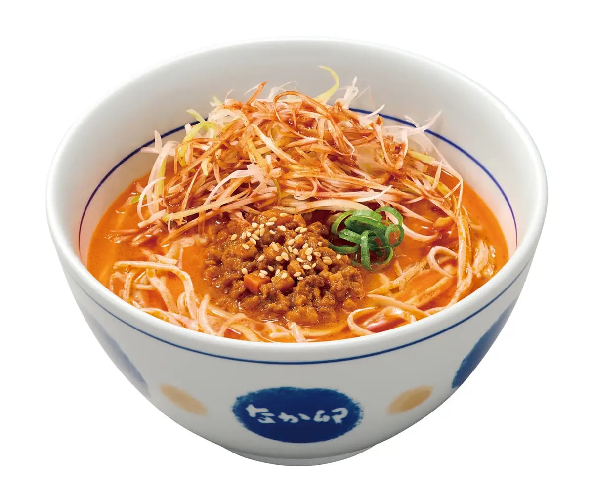 Spicy Ma La Tantan Soba (small) ¥630 (tax included), (regular) ¥790 (tax included), (large) ¥910 (tax included)