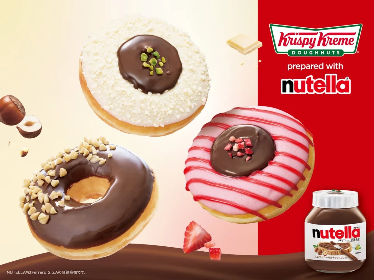 Nutella x Krispy Kreme Doughnuts Collab Returns in Japan From November 1