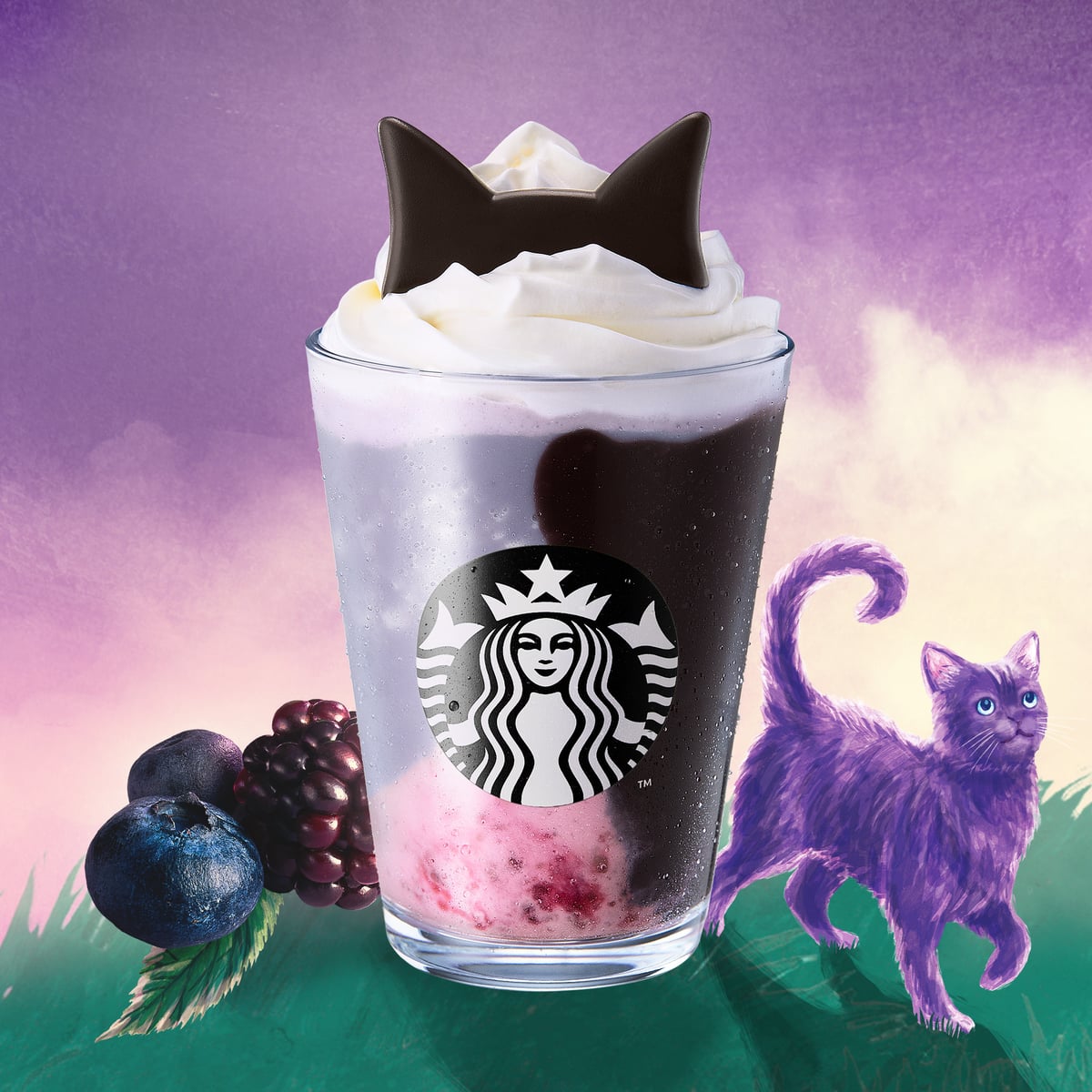 ¥717 Starbucks Halloween Blackberry Yogurt Frappuccino Arrives Across Japan From Oct 9