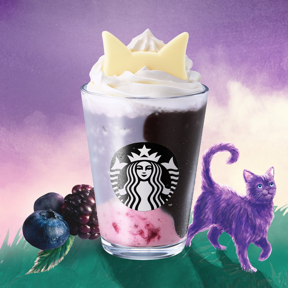 ¥717 Starbucks Halloween Blackberry Yogurt Frappuccino Arrives Across Japan From Oct 9