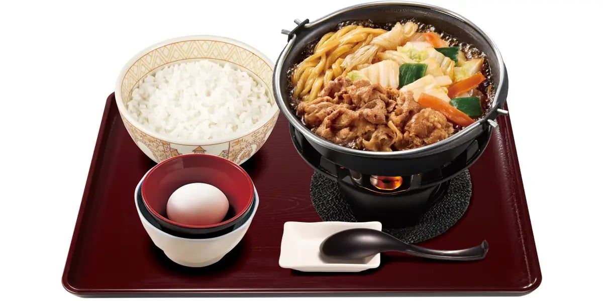 ¥920 Sukiya Beef Sukiyaki Hot Pot Set in Japan From October 27