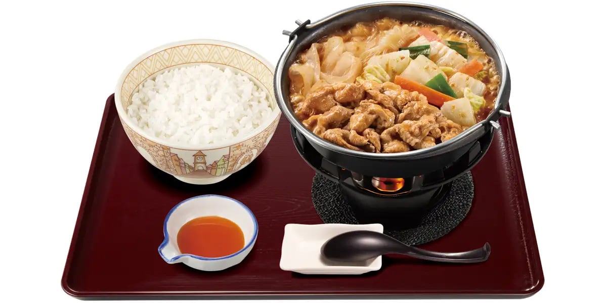 ¥920 Sukiya Beef Sukiyaki Hot Pot Set in Japan From October 27