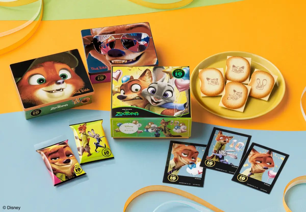 Tokyo Banana Debuts Zootopia Chocolate Sandwiches in Tokyo From Nov 6