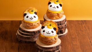 Tsubakiya Coffee, Ducky Duck Launch Pumpkin Panda Cream Puff in Tokyo From October 13