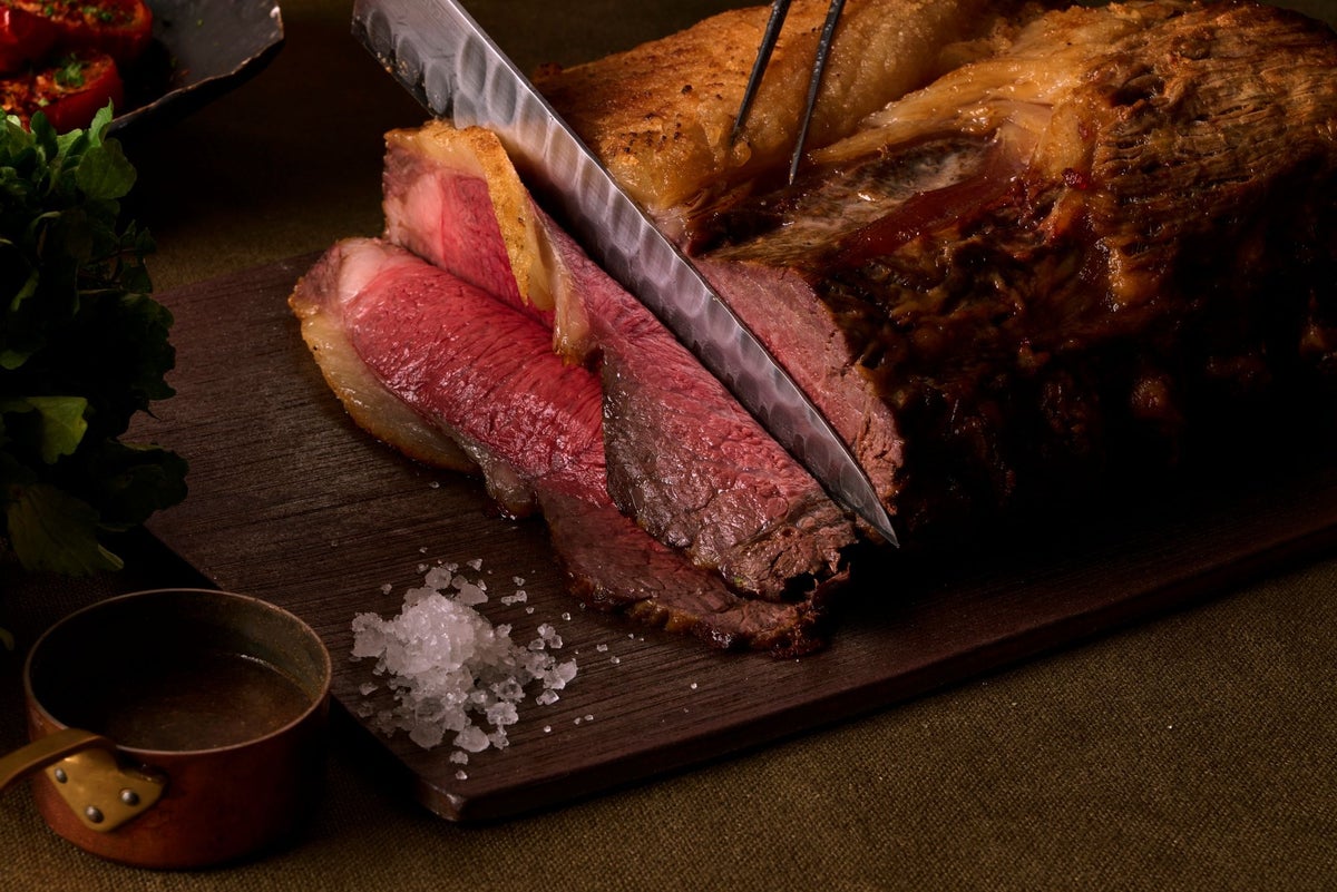 Roast beef made from domestic beef