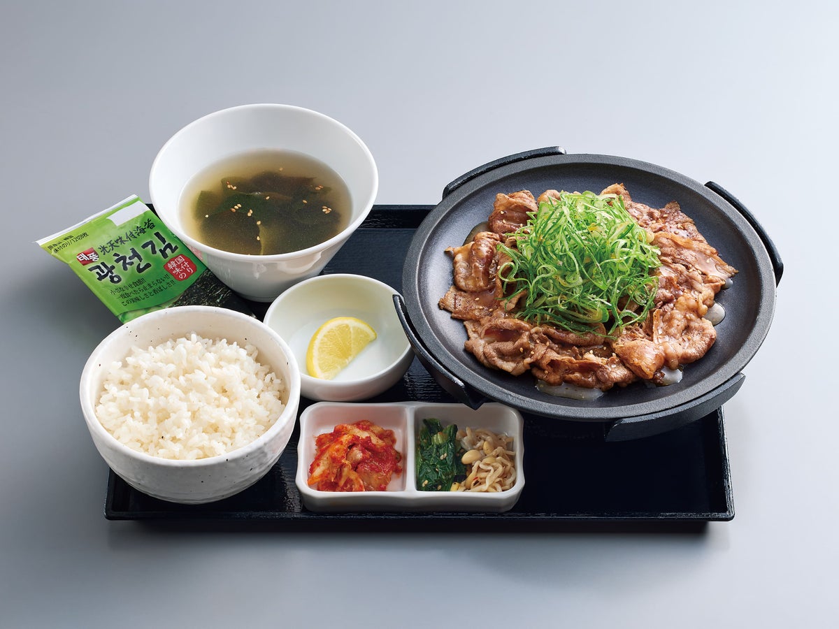 Kyoto Kujo Negi Salted Beef Rib Set Meal — ¥1,350, Small Set — ¥1,150 (tax included)