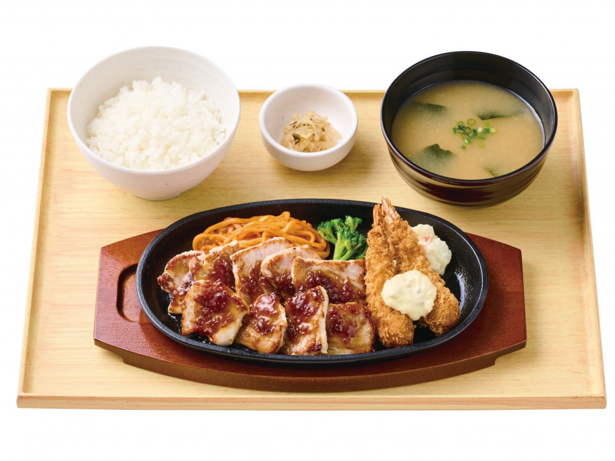 ¥1,230 Pork Steak Set Arrives at Yayoiken Across Japan From Oct 15