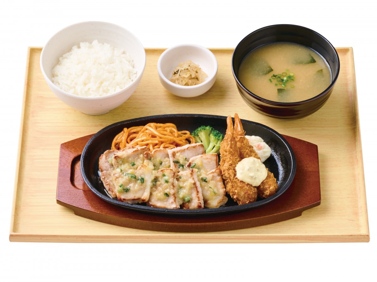 ¥1,230 Pork Steak Set Arrives at Yayoiken Across Japan From Oct 15