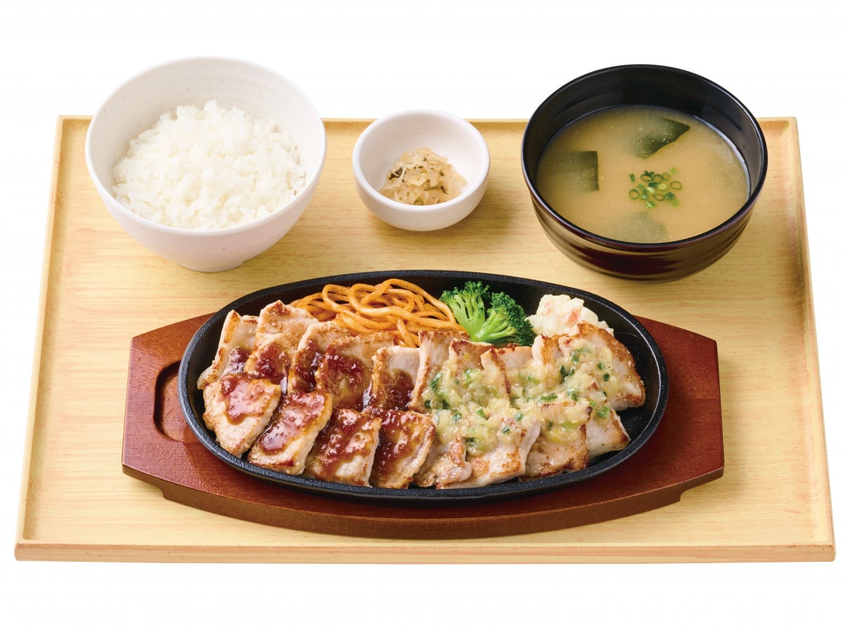 ¥1,230 Pork Steak Set Arrives at Yayoiken Across Japan From Oct 15